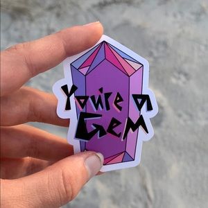 You’re a Gem Positive Affirmation Sticker